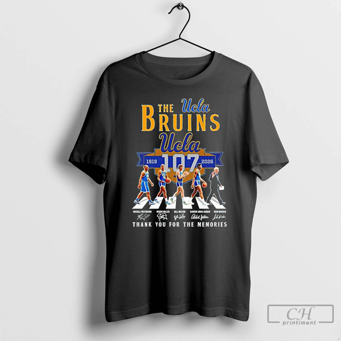 Classic The Ucla Bruins 107th Thank You For The Memories Signature Abbey Road T Shirts Hoodie, Sweatshirt | HypeDripTees.com