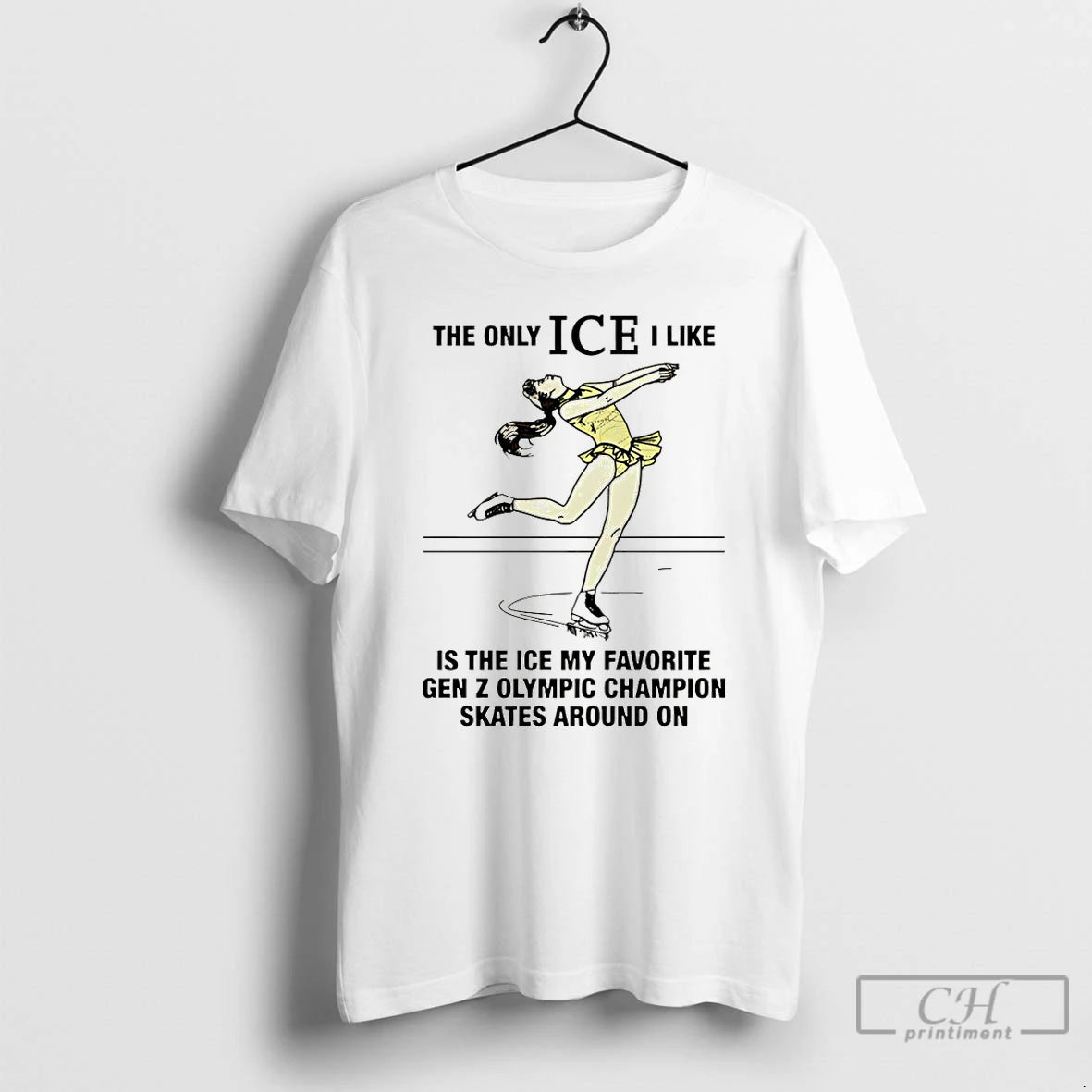 Classic The Only Ice I Like Is The Ice My Favorite Gen Z Olympic Champion T-Shirts, Hoodie, Sweatshirt | HypeDripTees.com