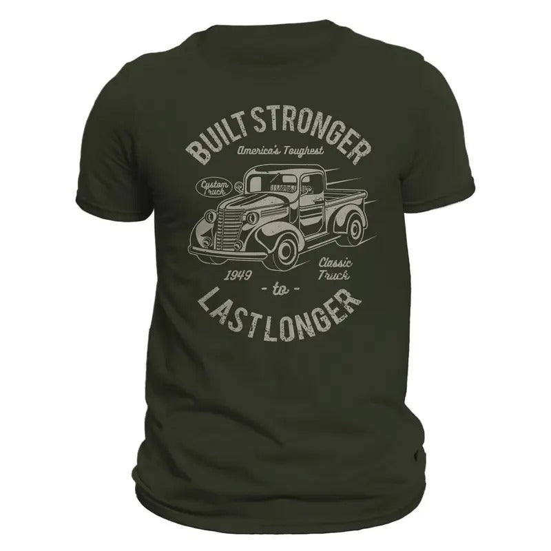 Classic Truck 1949 Built Stronger Last Longer Men's T-Shirt Hoodie, Sweatshirt | HypeDripTees.com