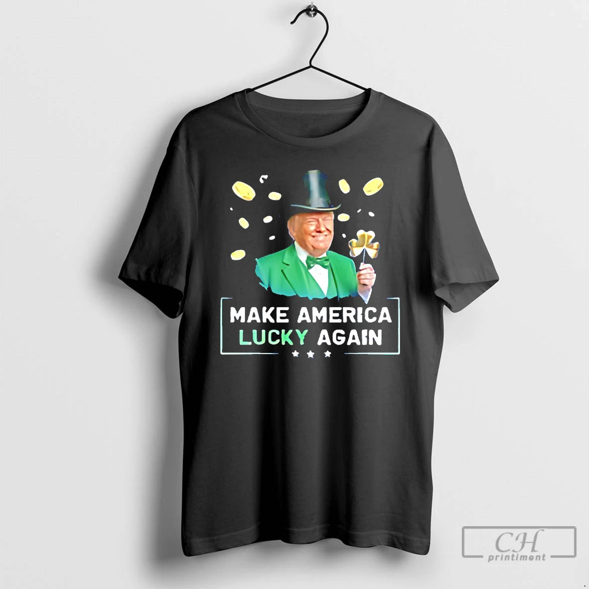 Classic Trump Make America Lucky Again St Patricks Day T-Shirts, Hoodie, Sweatshirt | HypeDripTees.com