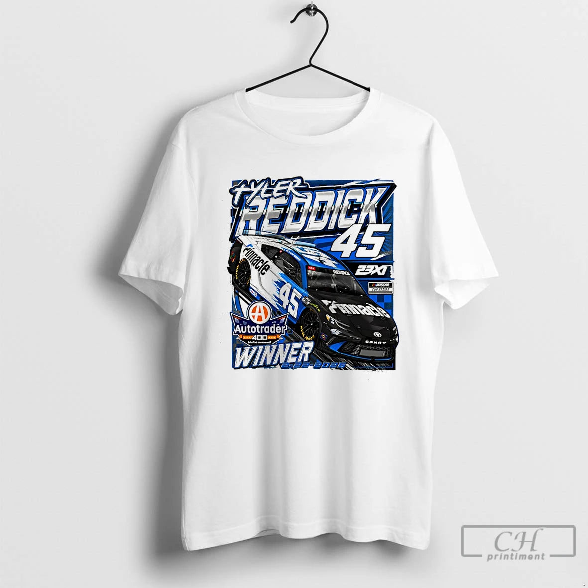 Classic Tyler Reddick Heather Autotrader 400 Race Winner 23xi Autotrader T-Shirts, Hoodie, Sweatshirt | HypeDripTees.com