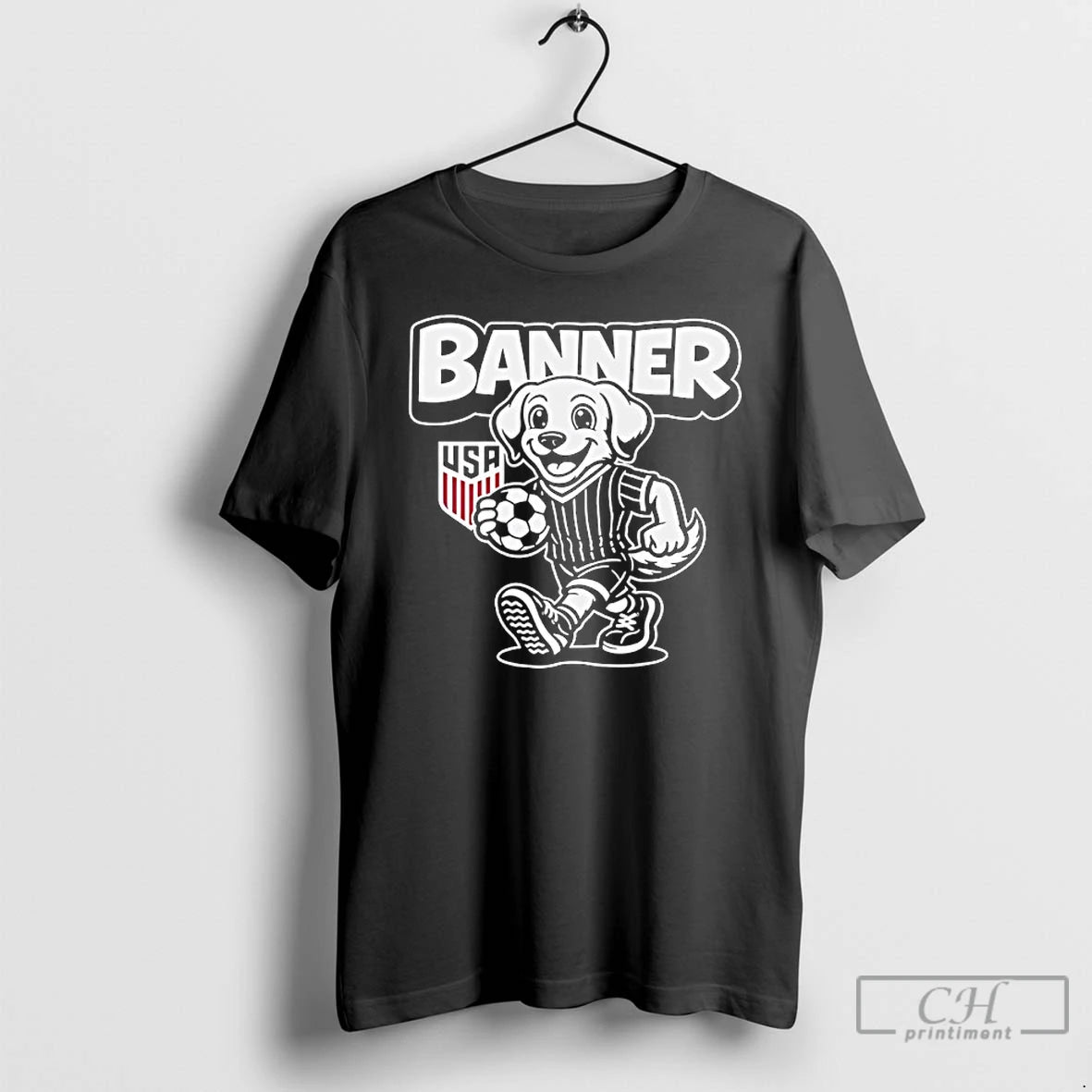 Classic U S Soccer Banner Mascot T-Shirts, Hoodie, Sweatshirt | HypeDripTees.com