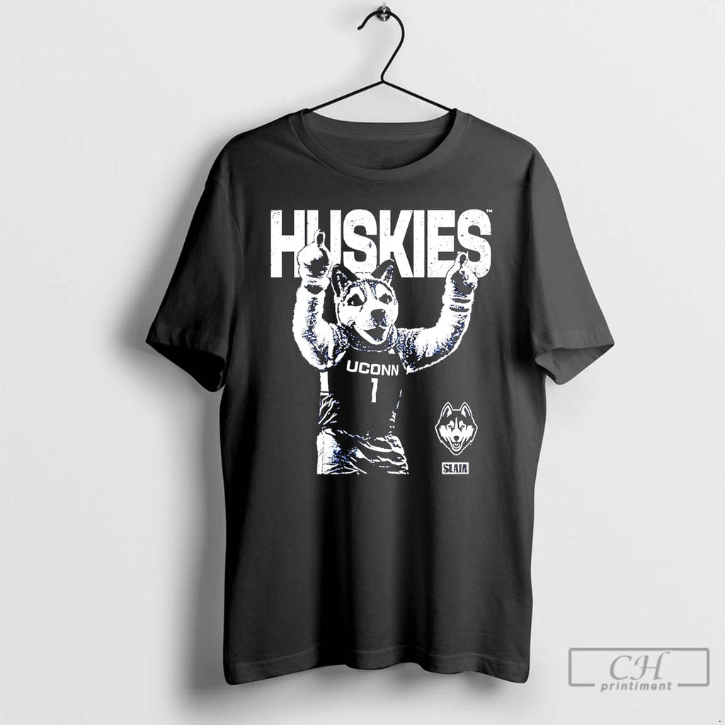 Classic Uconn Huskies Mascot Mode Slam Graphic