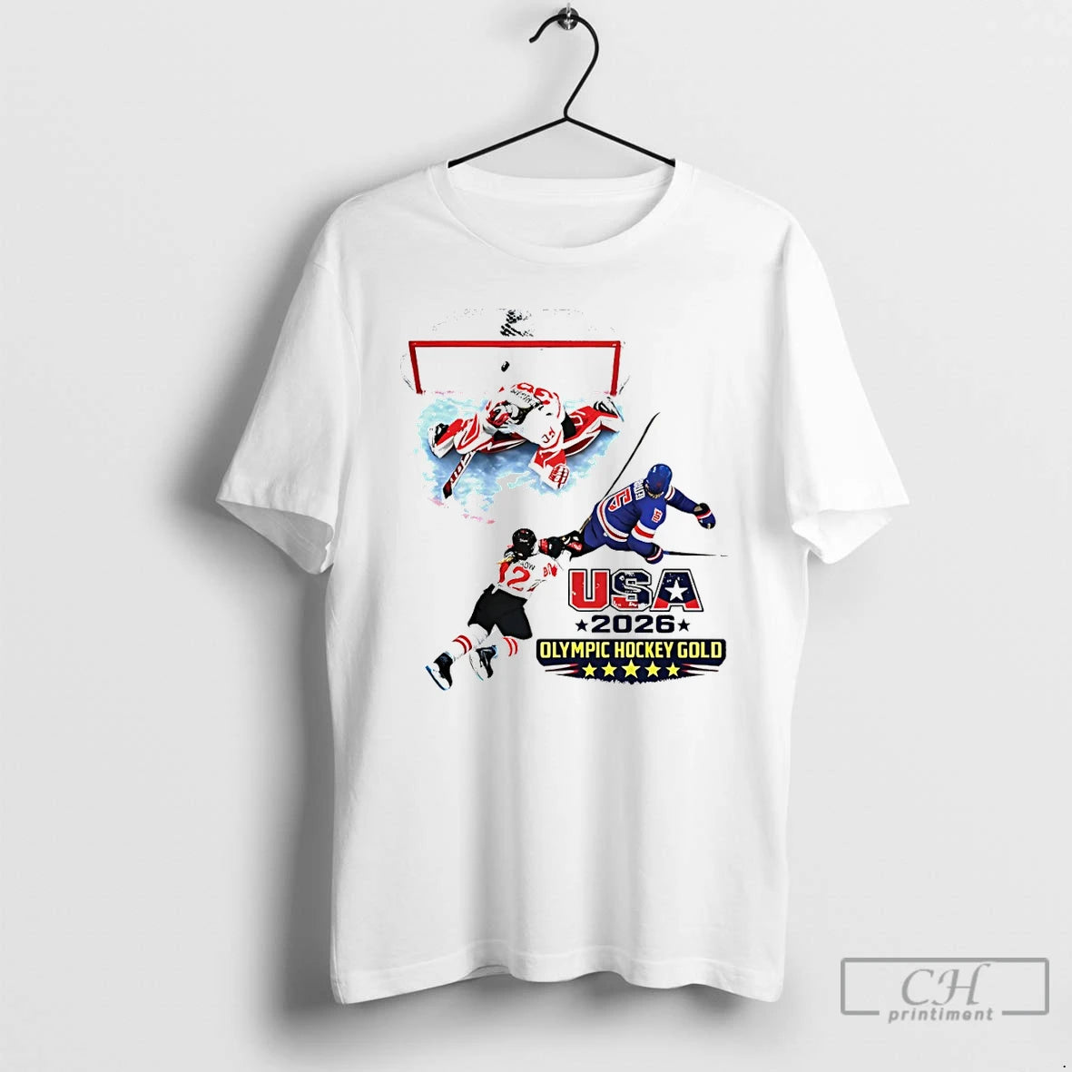 Classic Usa Hockey Olympic Hockey Gold Milano Cortina 2026 American Vintage T-Shirts, Hoodie, Sweatshirt | HypeDripTees.com