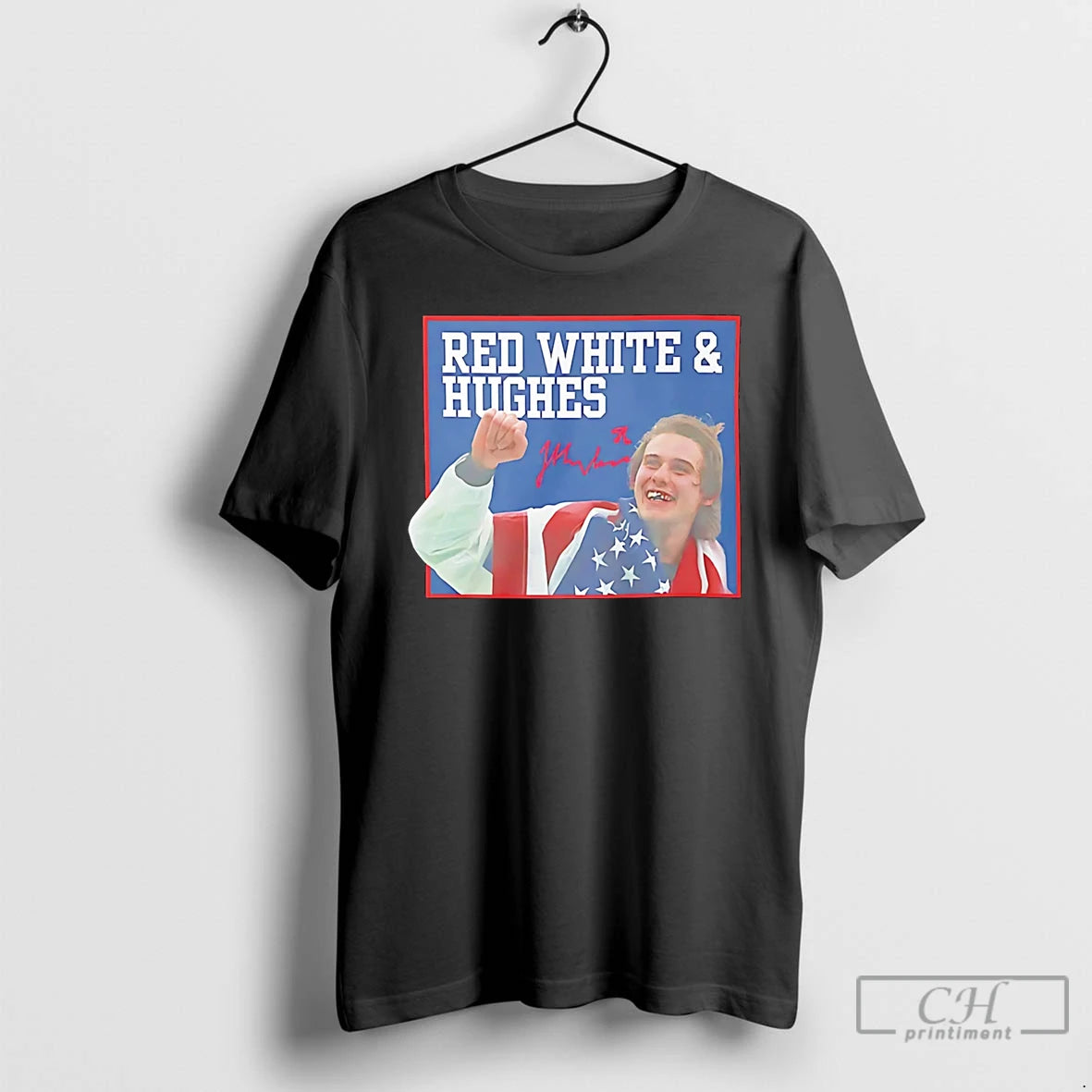 Classic Usa Hockey Red White And Hughes Jack Hughes Signature T-Shirts, Hoodie, Sweatshirt | HypeDripTees.com