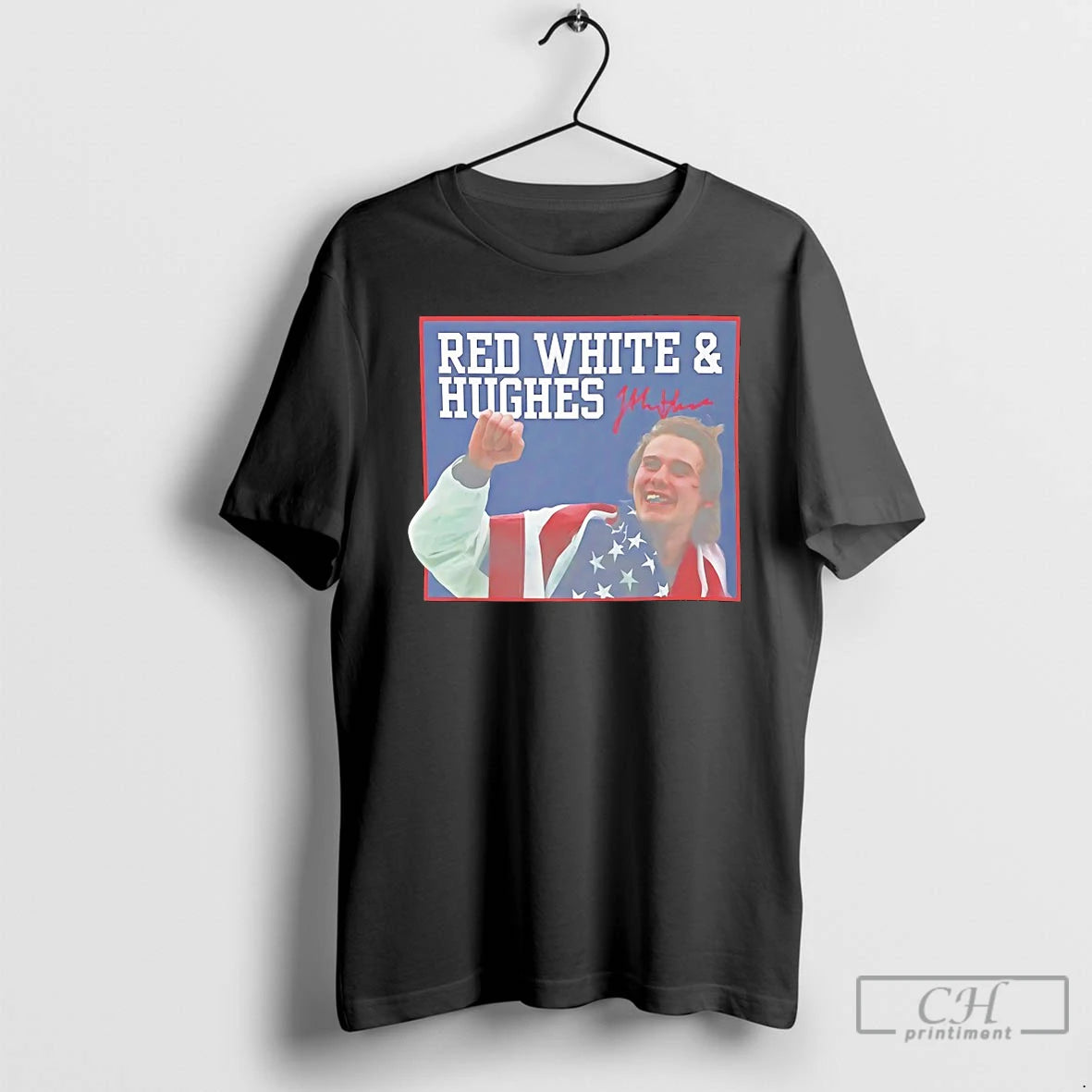 Classic Usa Hockey Red White And Hughes T-Shirts, Hoodie, Sweatshirt | HypeDripTees.com