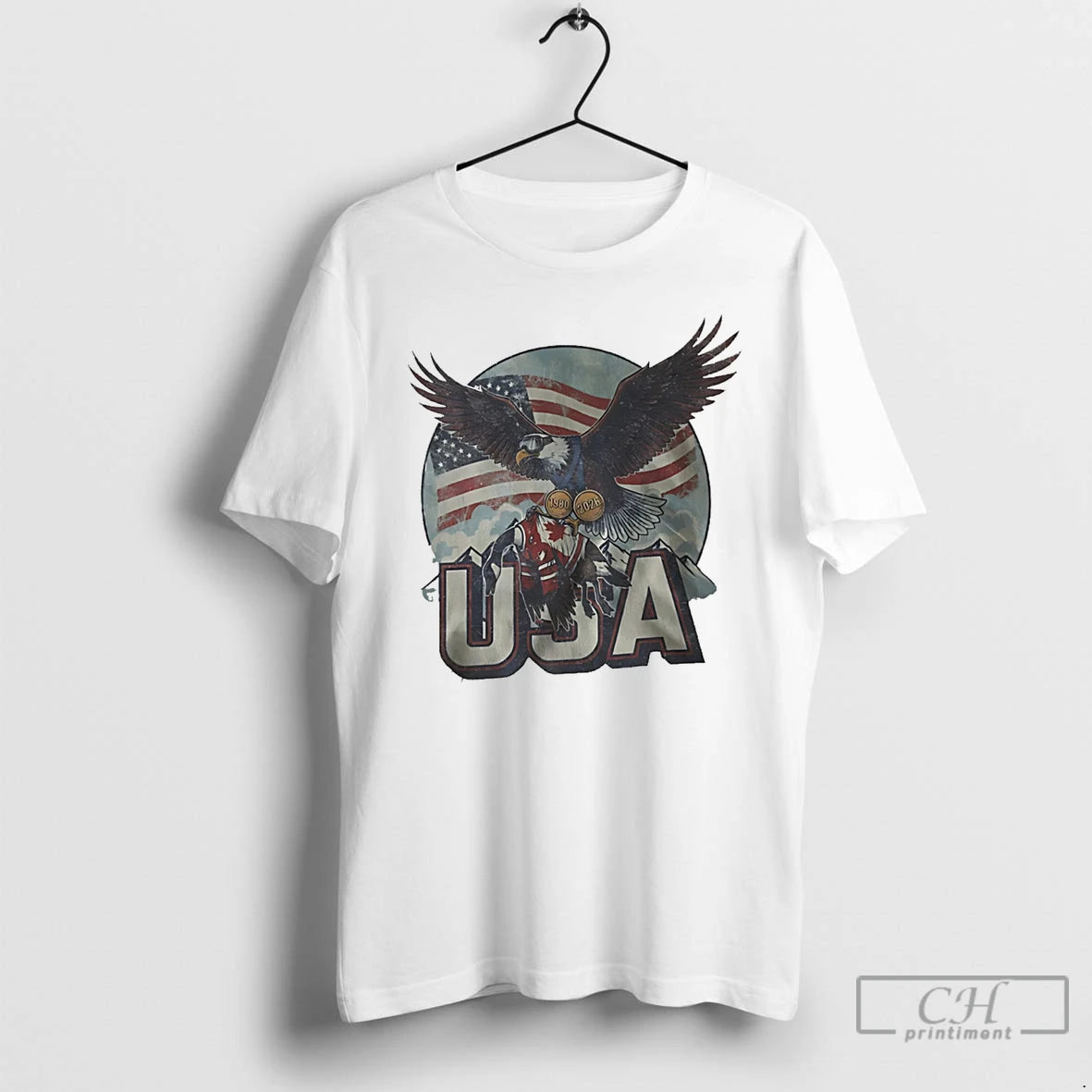 Classic Usa Ice Hockey Eagle Champions Milano Cortina 2026 T-Shirts, Hoodie, Sweatshirt | HypeDripTees.com