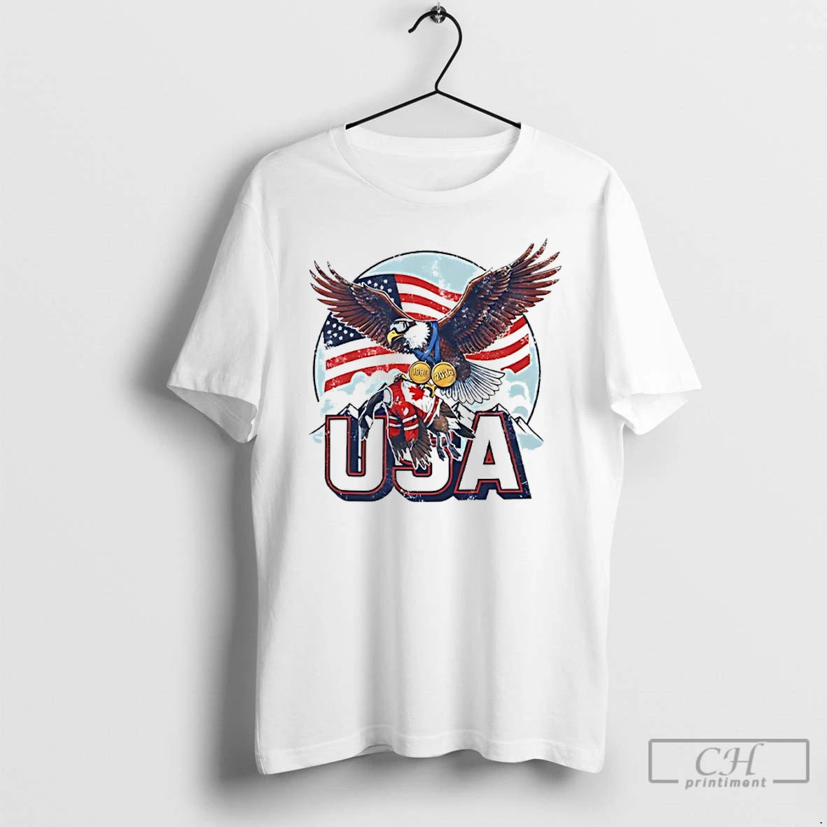 Classic Usa Ice Hockey Eagle Usa Champions 2026 T-Shirts, Hoodie, Sweatshirt | HypeDripTees.com