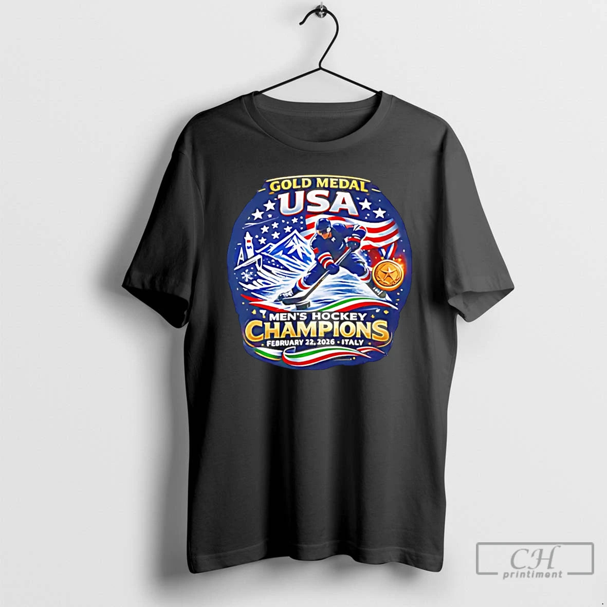 Classic Usa Mens Hockey Gold Medal Champions 2026 T-Shirts, Hoodie, Sweatshirt | HypeDripTees.com