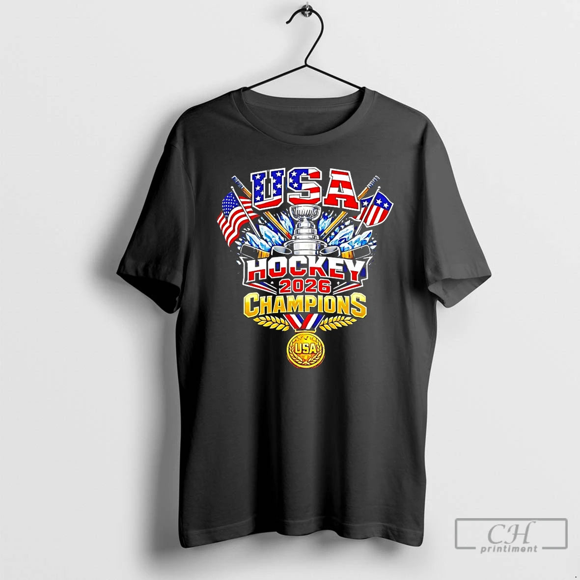 Classic Usa Hockey 2026 Champions Trophy T-Shirts, Hoodie, Sweatshirt | HypeDripTees.com
