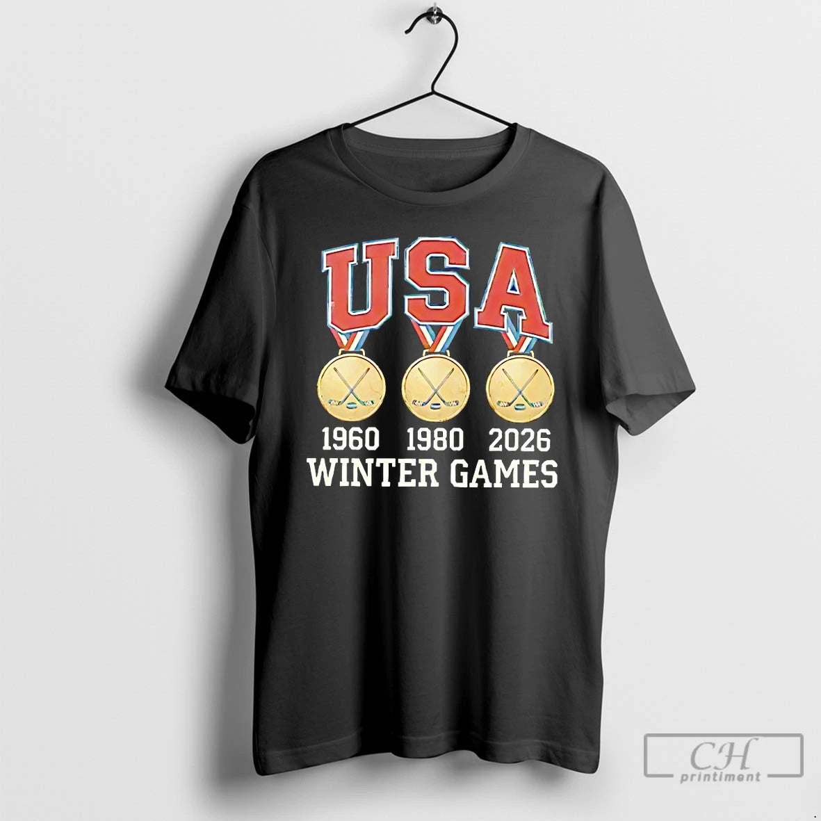 Classic Usa Hockey Miracle On Ice 1980 1960 2026 Gold Medals T-Shirts, Hoodie, Sweatshirt | HypeDripTees.com