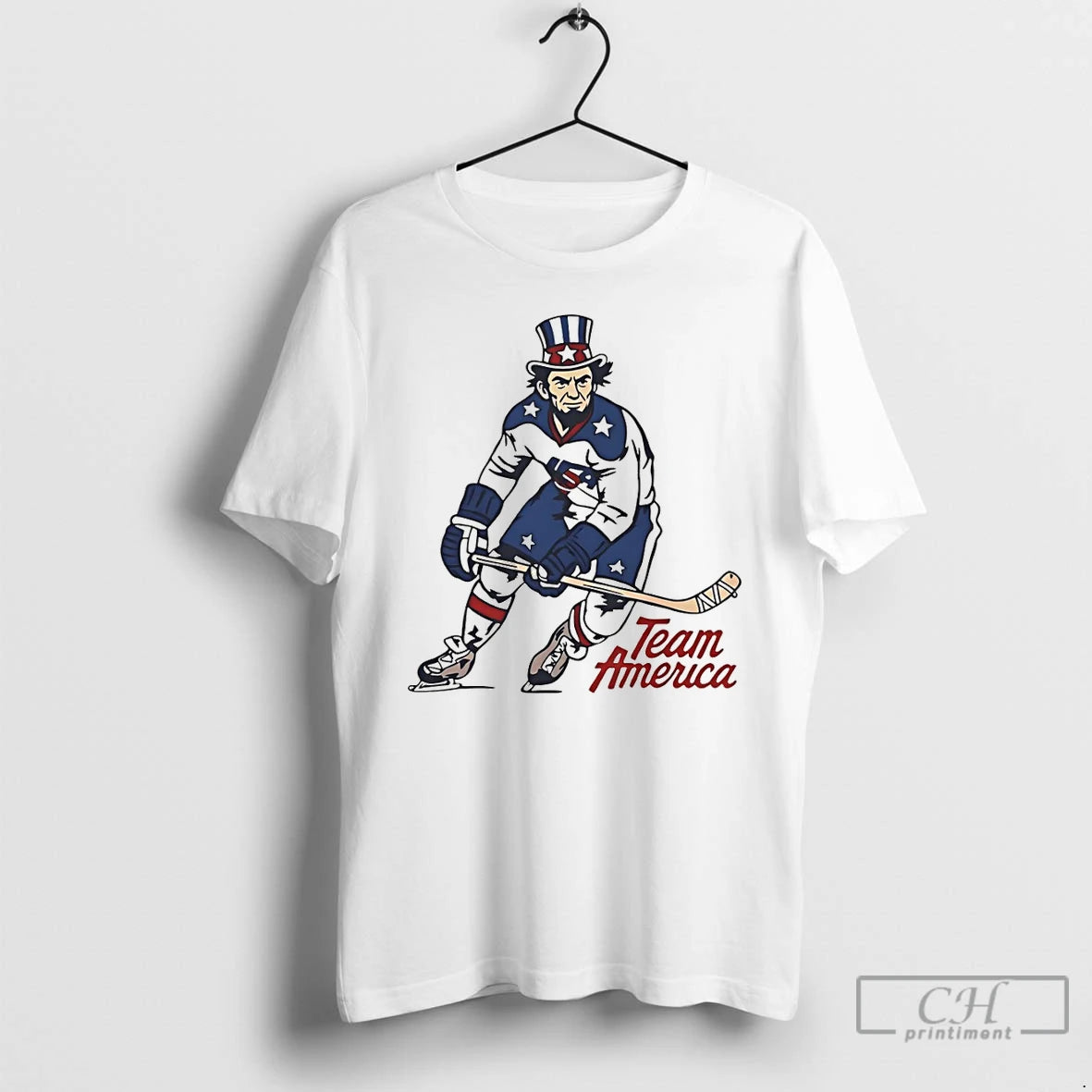 Classic Uncle Sam Usa Hockey Player Team American Olympic Hockey Shirtuncle Sam Usa Hockey Player T-Shirts, Hoodie,...