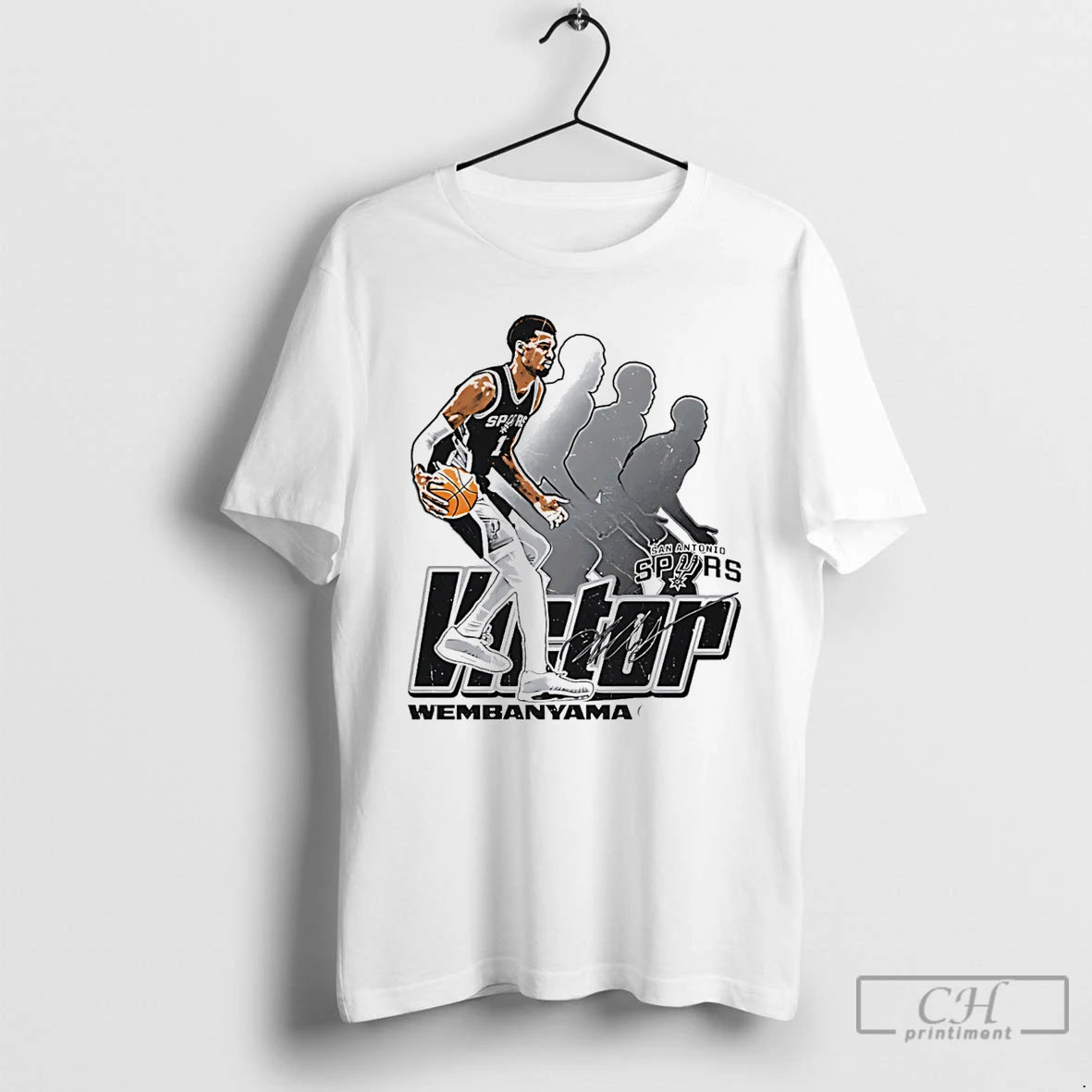 Classic Victor Wembanyama San Antonio Spurs Retro Signature T-Shirts, Hoodie, Sweatshirt | HypeDripTees.com