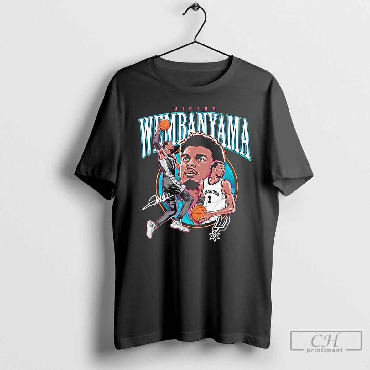 Classic Victor Wembanyama San Antonio Spurs Player Collage Signature T-Shirts, Hoodie, Sweatshirt | HypeDripTees.com