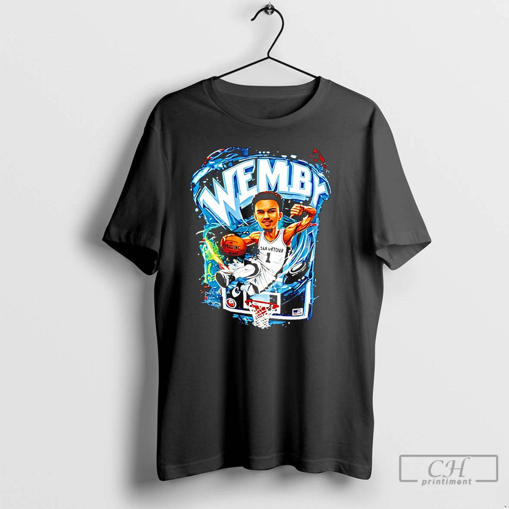 Classic Victor Wembanyama Wemby San Antonio Spurs Caricature