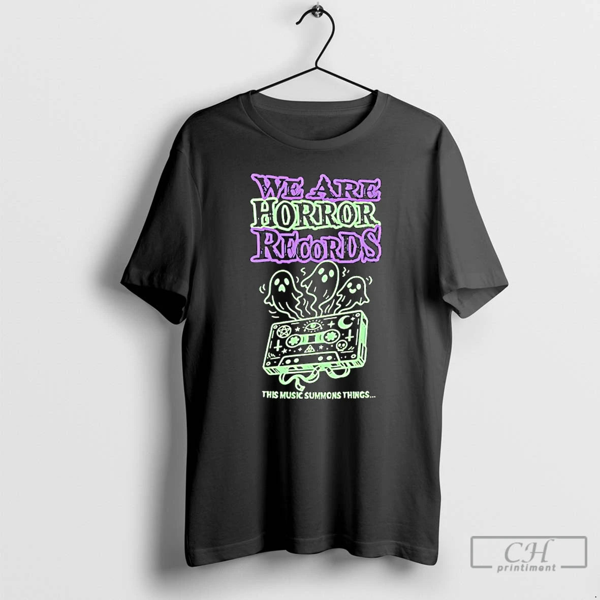 Classic We Are Horror Records This Music Summons Things T-Shirts, Hoodie, Sweatshirt | HypeDripTees.com