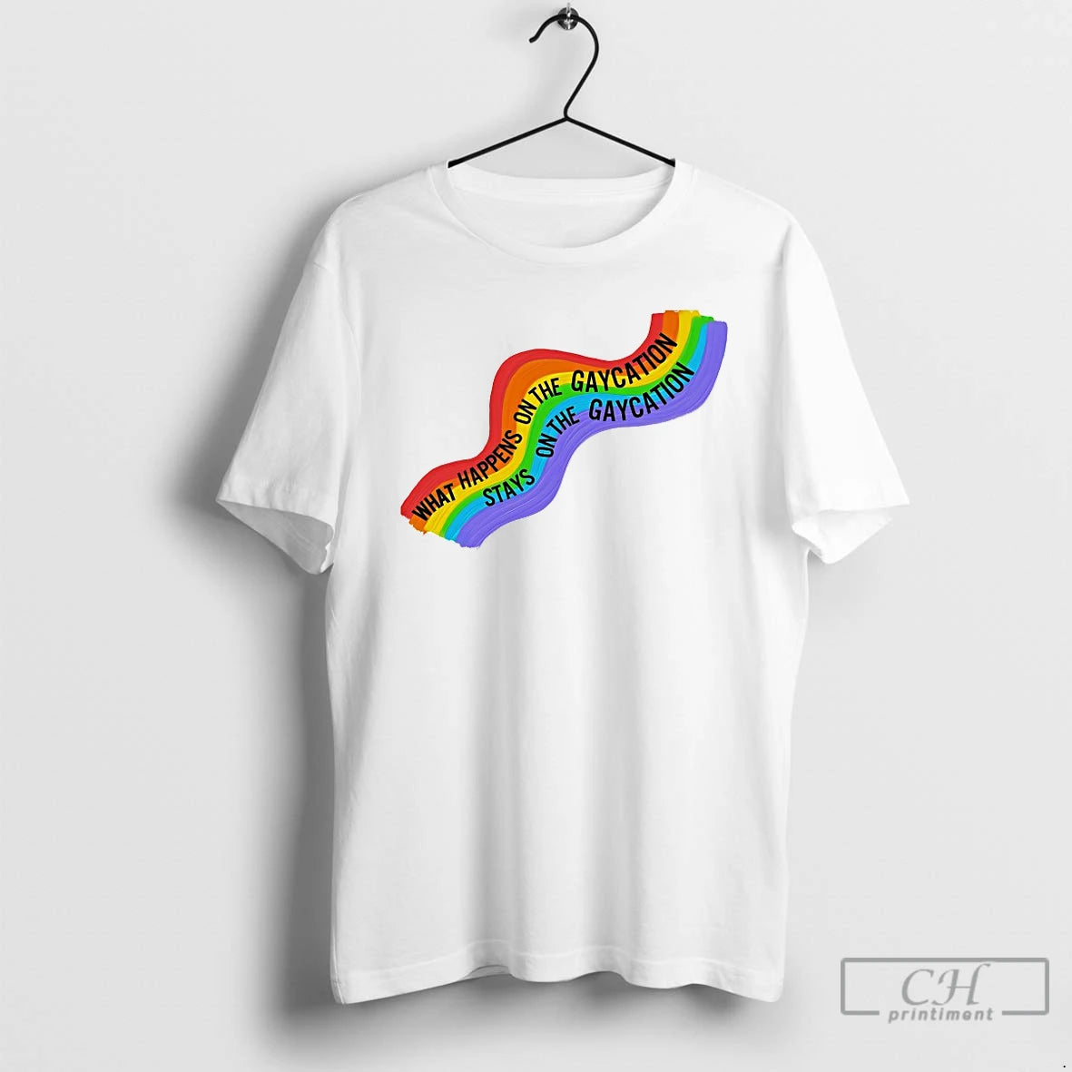 Classic What Happens On The Gaycation Stays On The Gaycation T-Shirts, Hoodie, Sweatshirt | HypeDripTees.com