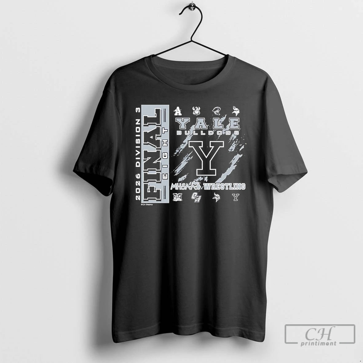Classic Yale Bulldogs 2026 Mhsaa Team Wrestling Final 8 D3 Logo T-Shirts, Hoodie, Sweatshirt | HypeDripTees.com