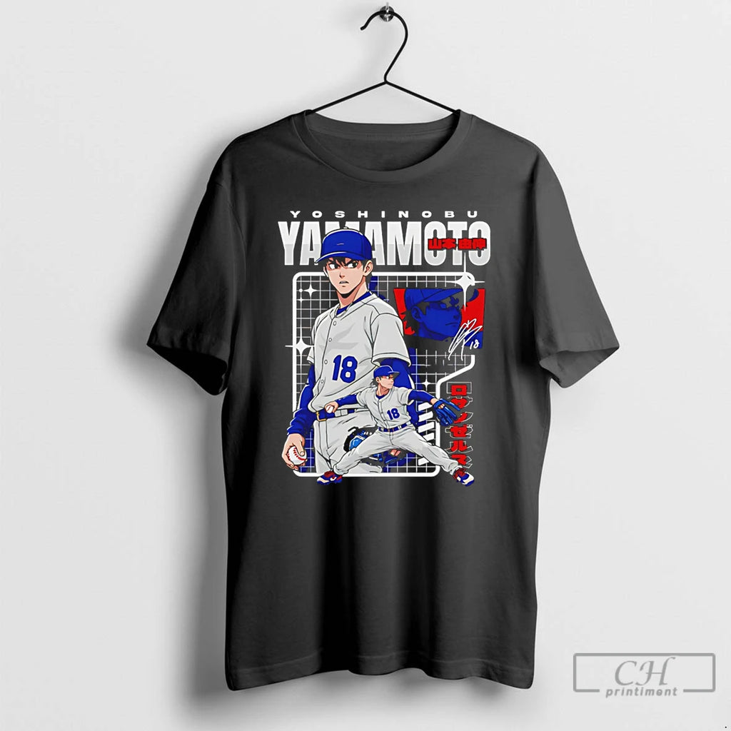 Classic Yoshinobu Yamamoto Los Angeles Dodgers Anime