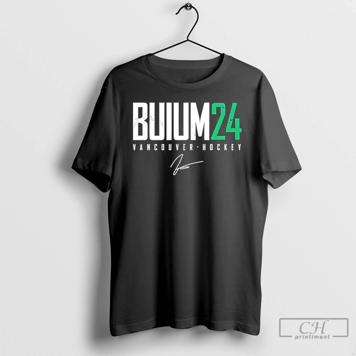 Classic Zeev Buium Vancouver Hockey Elite Number 24 Signature T-Shirts, Hoodie, Sweatshirt | HypeDripTees.com