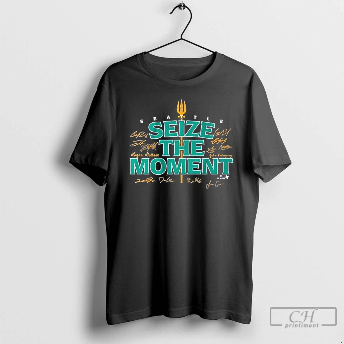 Classic Seattle Mariners Baseball Seize The Moment Signature T Shirts
