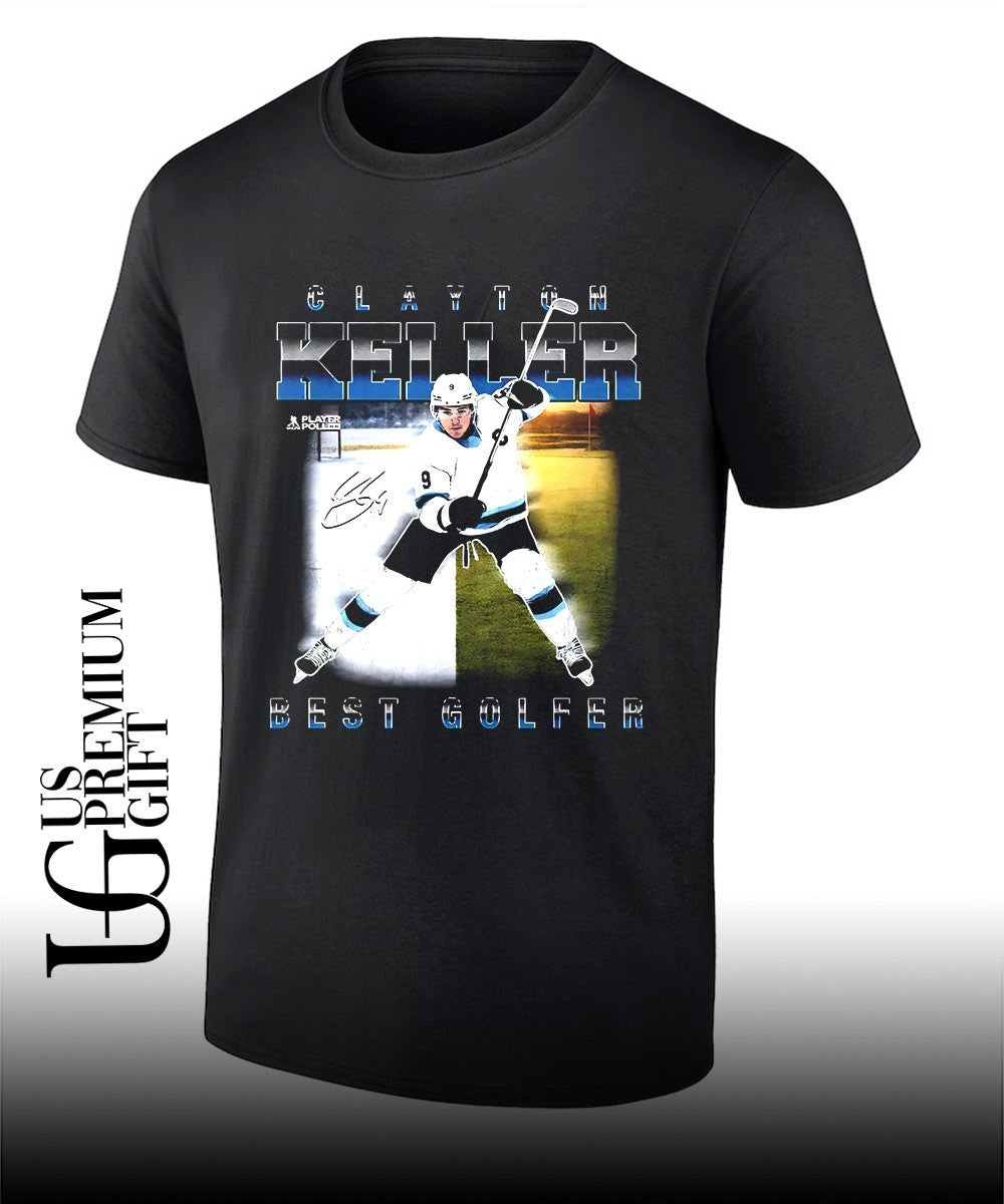 Clayton Keller best Golfer Utah Mammoth NHL signature shirt