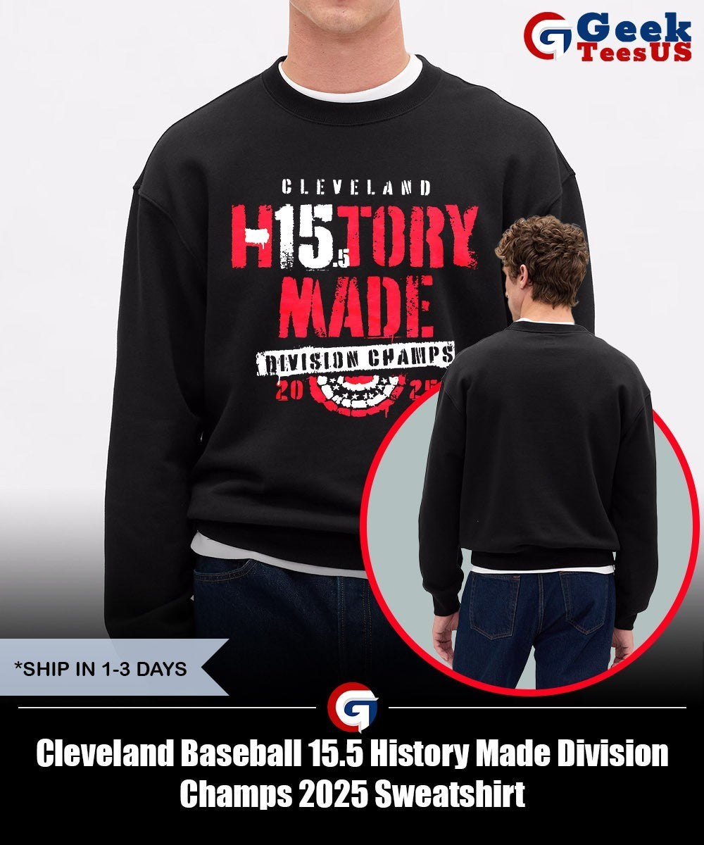 Cleveland Baseball 15.5 History Made Division Champs 2025 shirt