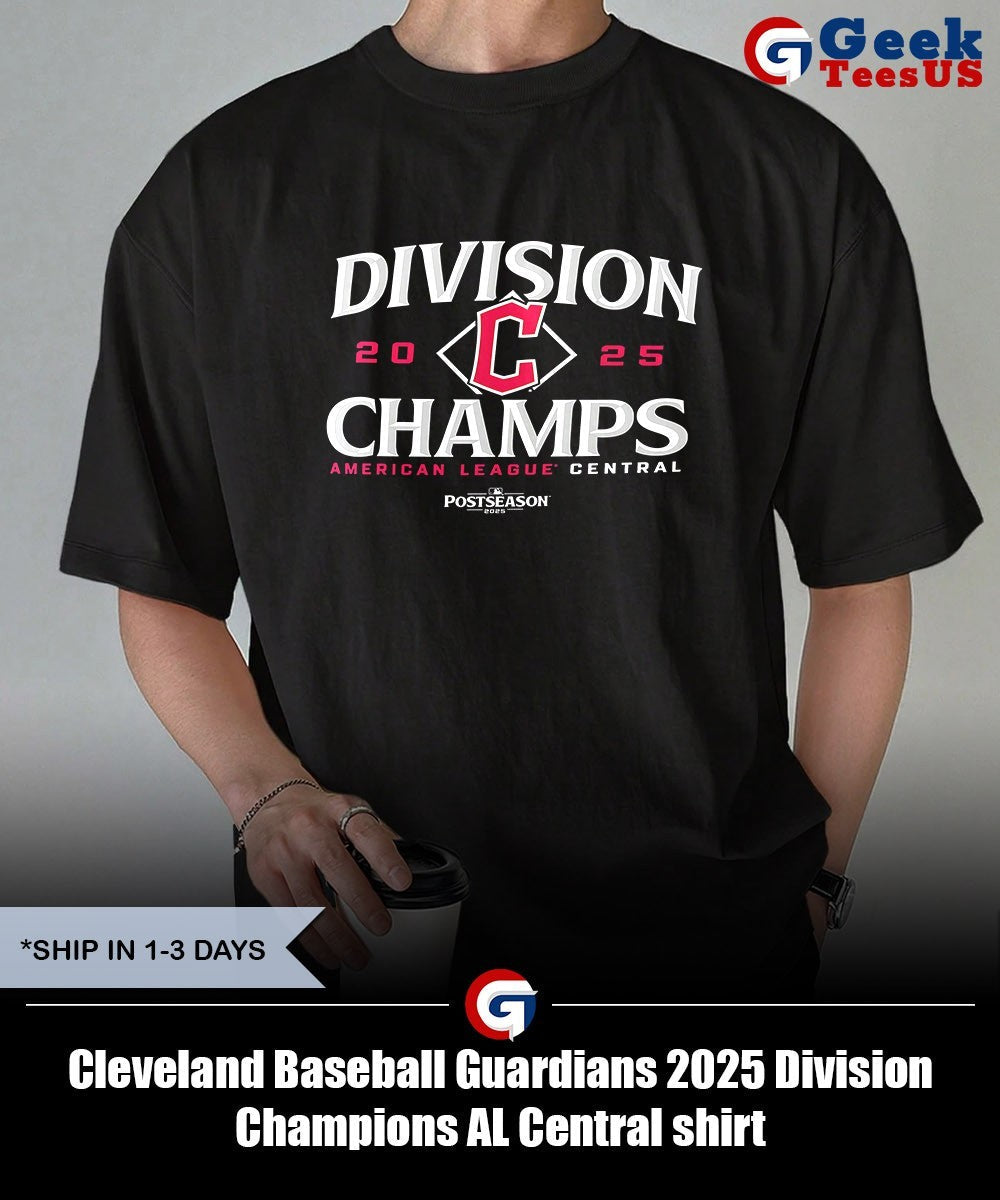 Cleveland Baseball Guardians 2025 Division Champions AL Central shirt