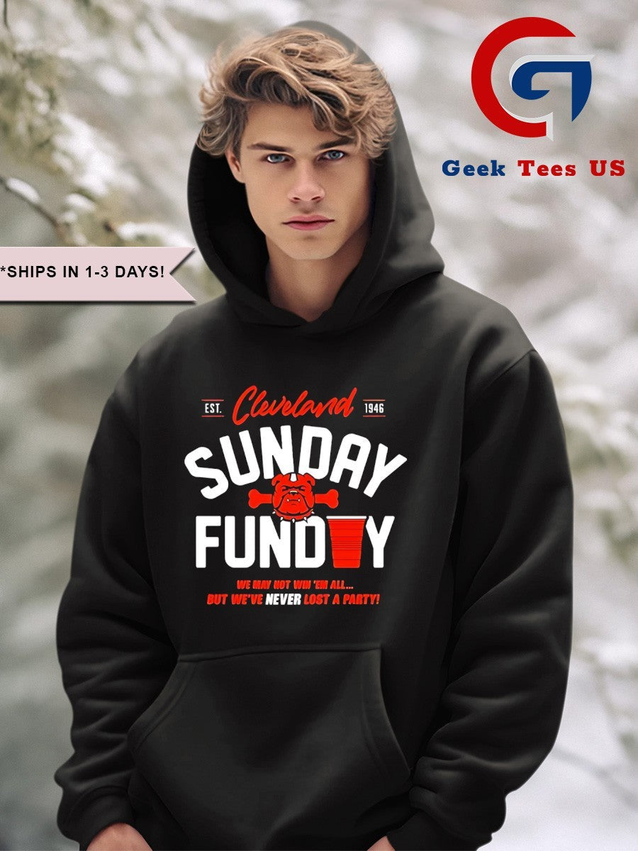 Cleveland Browns Sunday funday we’ve never lost a party logo shirt