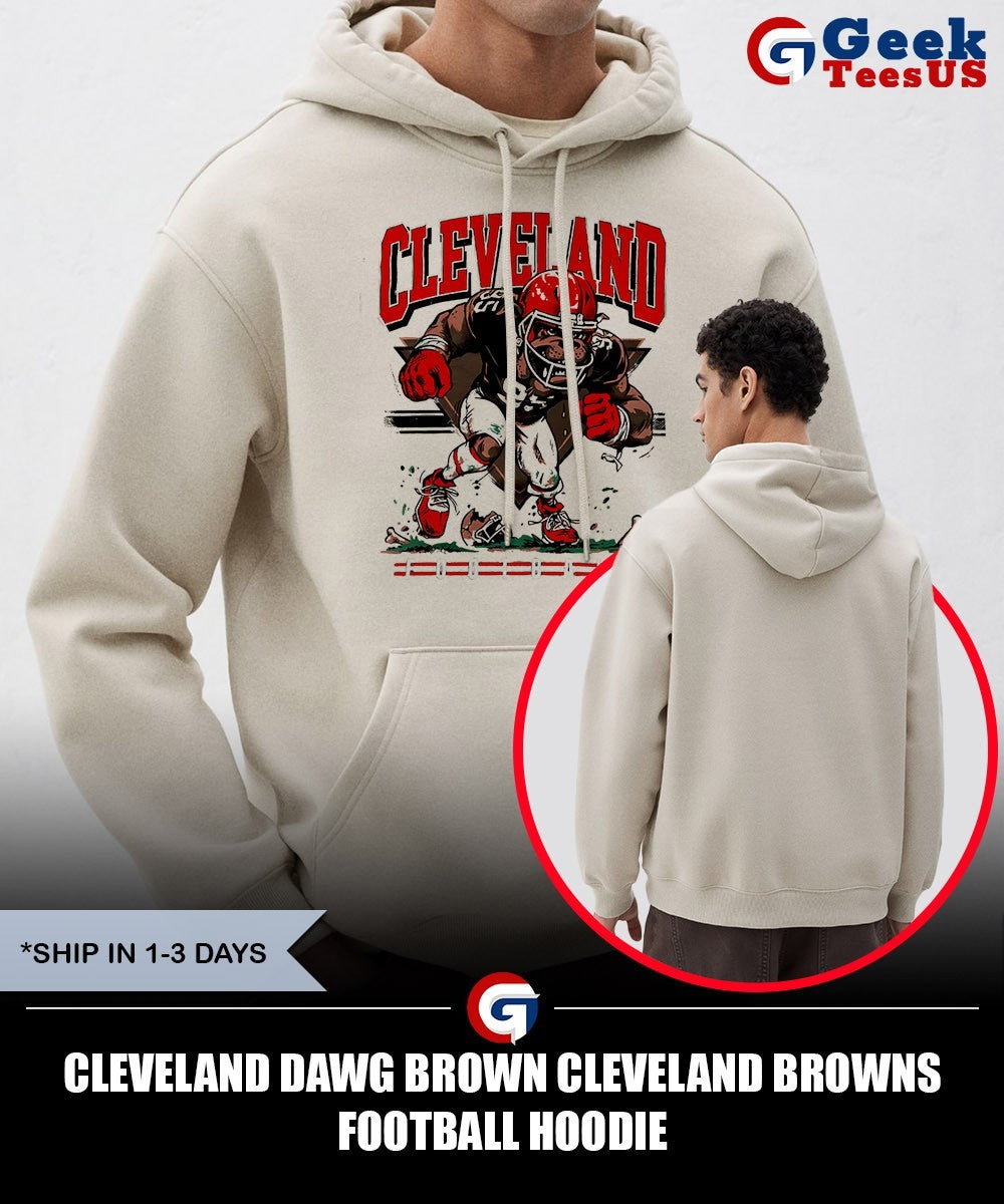 Cleveland Dawg Brown Cleveland Browns football shirt