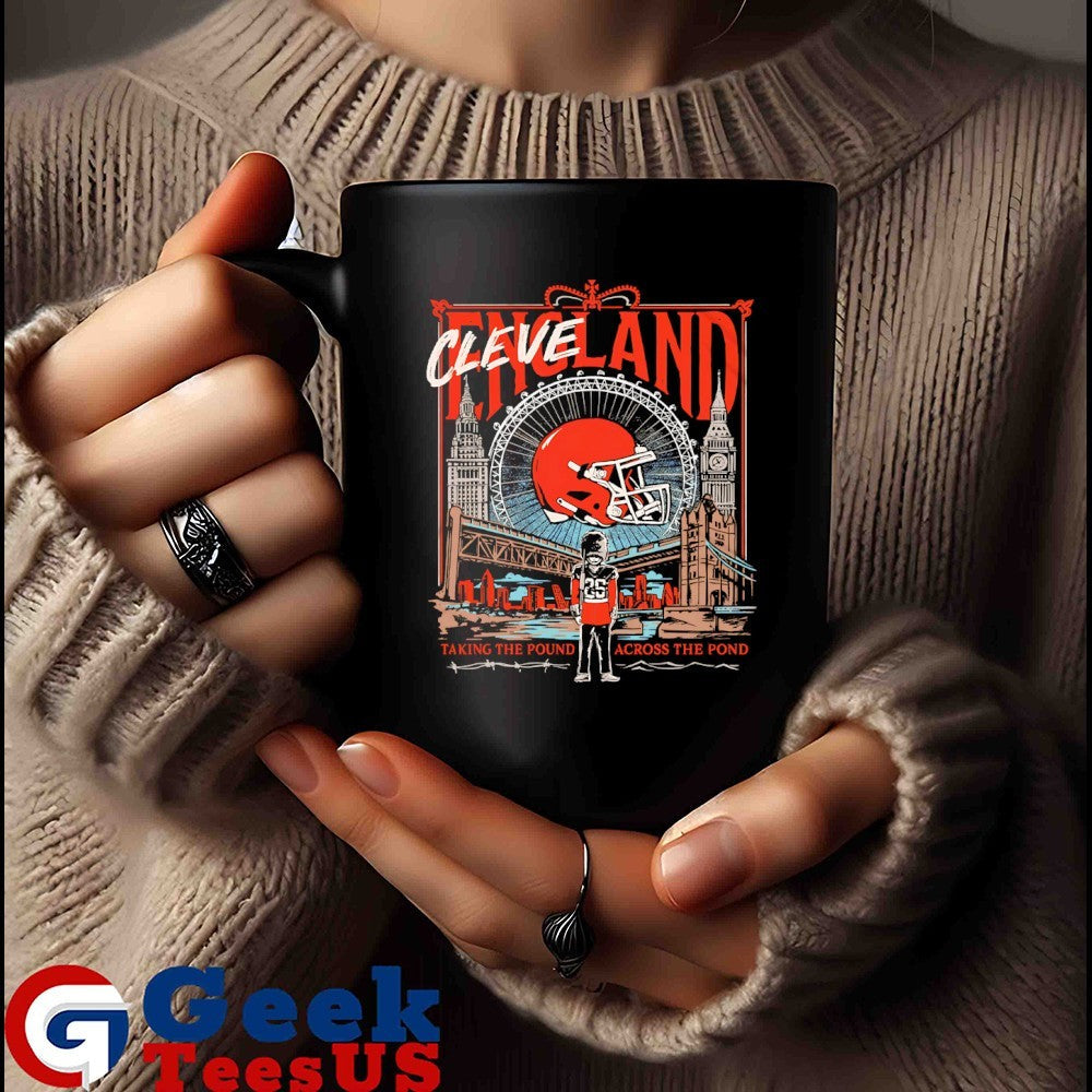 Cleveland England Cleveland Browns taking the pound across the pond shirt
