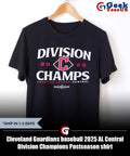 Cleveland Guardians baseball 2025 AL Central Division Champions Postseason shirt