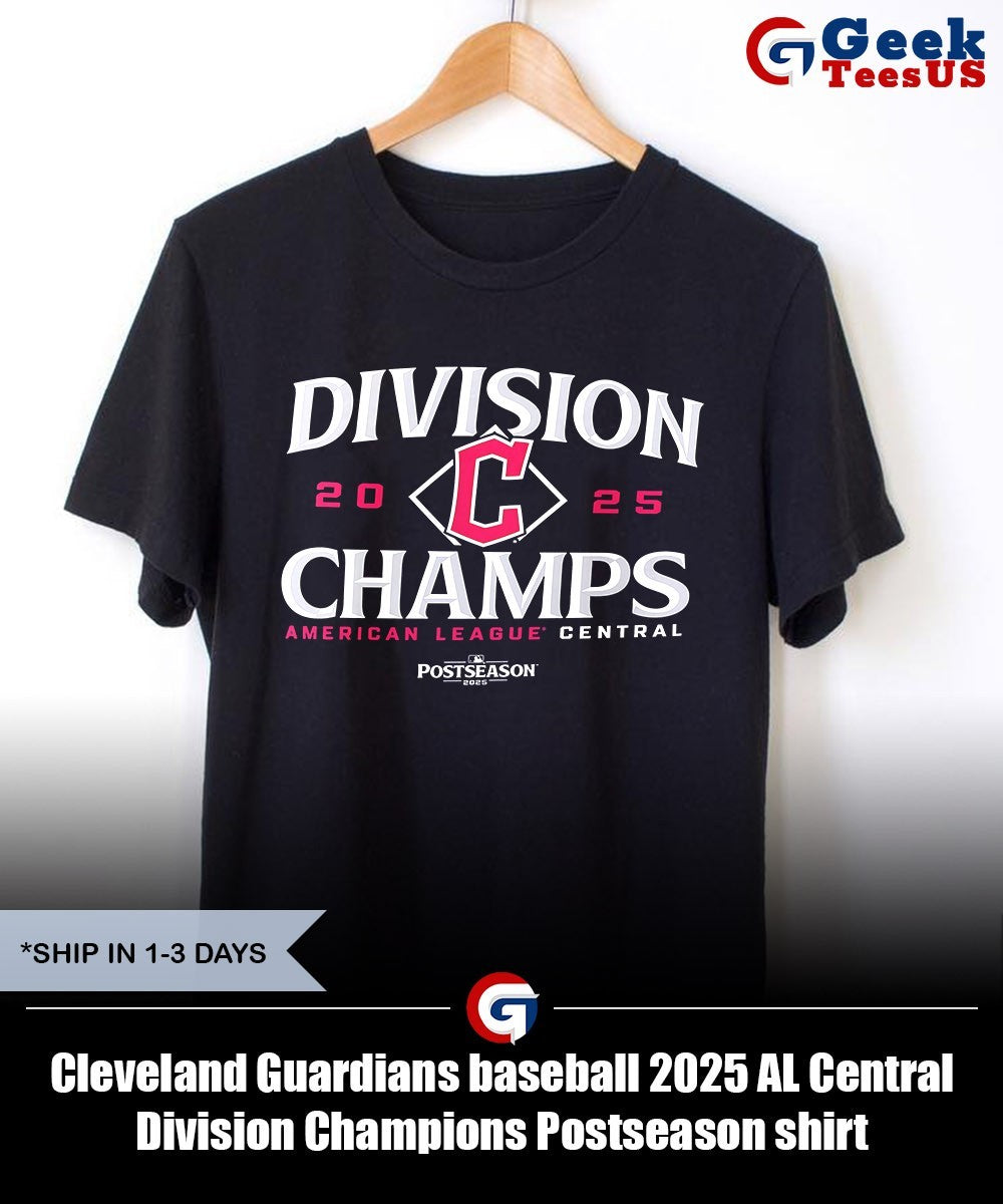 Cleveland Guardians baseball 2025 AL Central Division Champions Postseason shirt