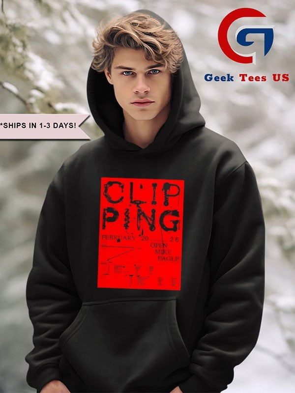 Clipping Open Mike Eagle February 2026 Tour USA shirt