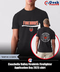 Coachella Valley Firebirds Firefighter Application Day 2025 shirt