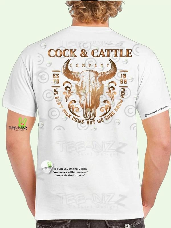 Cock & Cattle Company- Men's funny T-shirt Hoodie, Sweatshirt | HypeDripTees.com