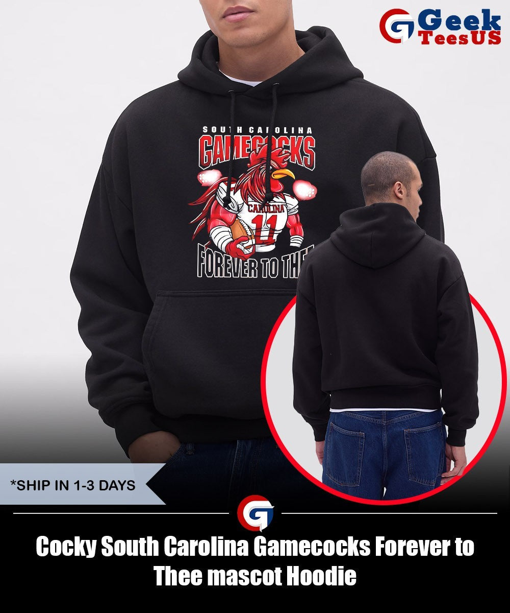 Cocky South Carolina Gamecocks Forever to Thee mascot shirt
