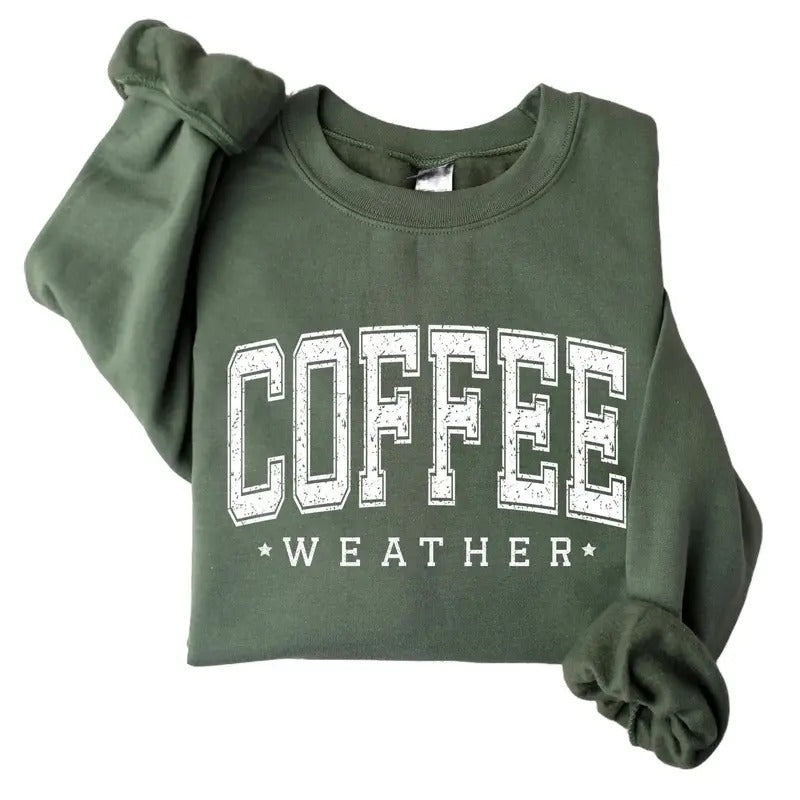 Coffee Weather Vintage Coffee Lover Cotton Fit Womenswear Tops T-Shirts, Hoodie, Sweatshirt