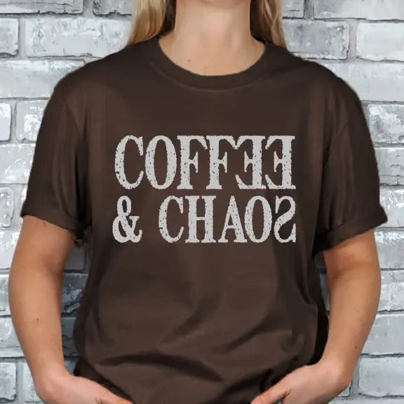 Coffee and Chaos T-shirt Hoodie, Sweatshirt | HypeDripTees.com