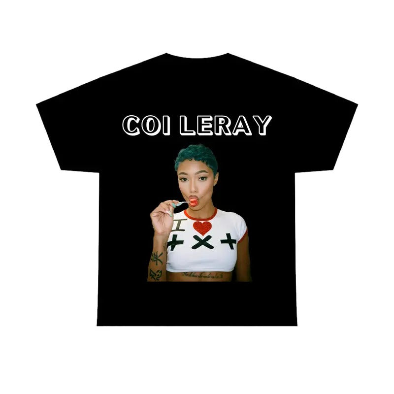 Coi Ler Cute Girl Gift Fans Shirt, Rap Lerayy Tee Cotton Fabric Hoodie, Sweatshirt | HypeDripTees.com