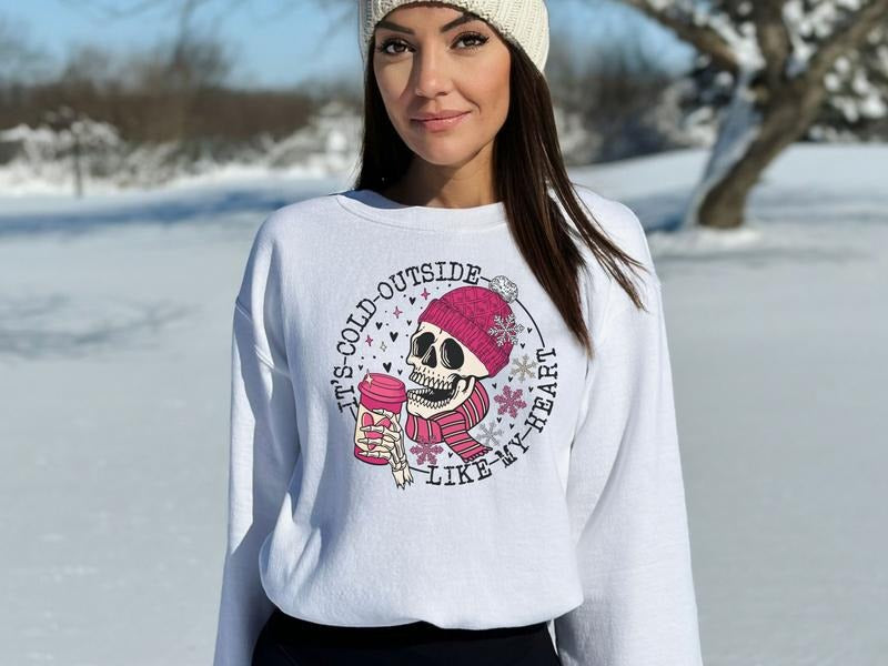 Cold Like My Heart Winter Season Sweatshirt | Winter Always Cold Sweatshirt | Gift for Cold Person | Always Freezing Cold...