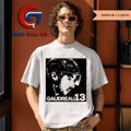 Cole Sillinger Walking The Blue Carpet wearing a Johnny Gaudreau 13 shirt