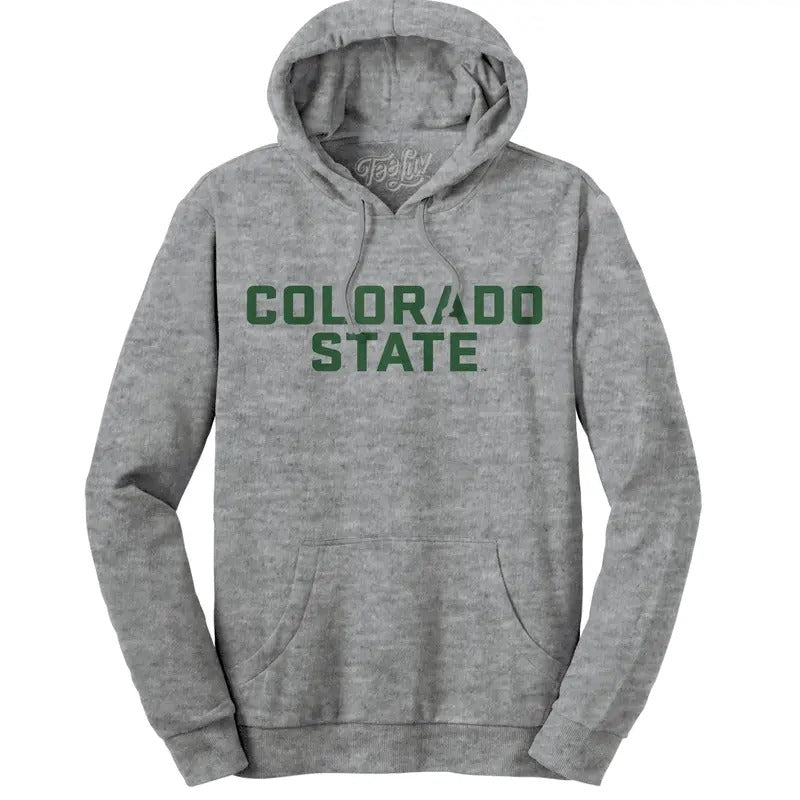 Colorado State University Hooded Sweatshirt - Gray T-Shirts, Hoodie | HypeDripTees.com