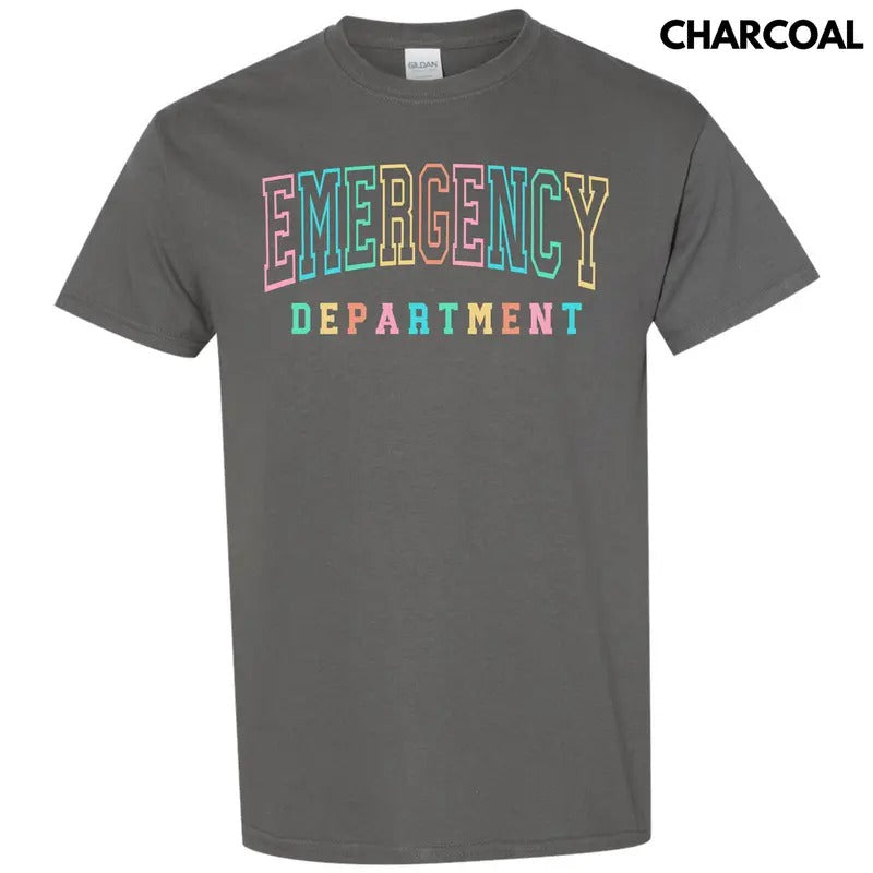 Colorful Emergency Dept Gildan Short Sleeve T-Shirt 'NLB' Hoodie, Sweatshirt | HypeDripTees.com