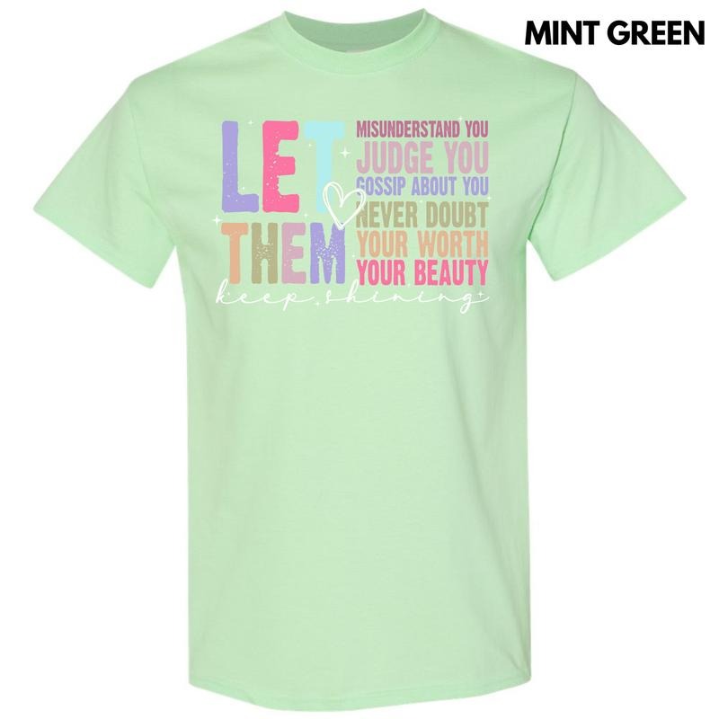 Colorful Let Them Gildan Short Sleeve T-Shirt 'NLB' Hoodie, Sweatshirt | HypeDripTees.com