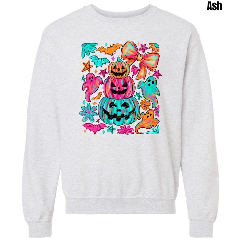 Colorful Stacked Pumpkins Sweatshirt 'NLB' T-Shirts, Hoodie | HypeDripTees.com