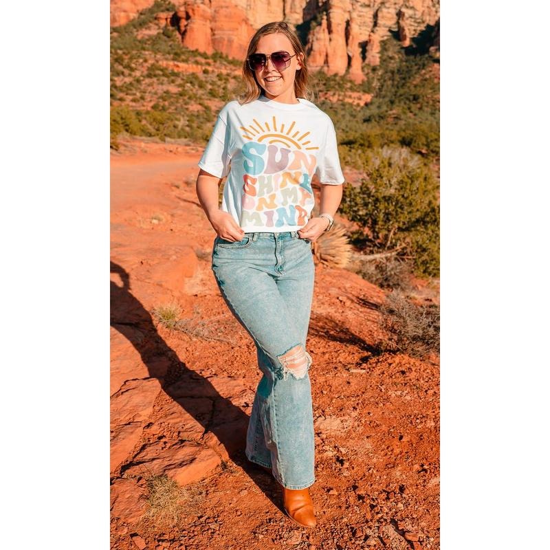 Colorful Sunshine on My Mind T-Shirt Hoodie, Sweatshirt | HypeDripTees.com