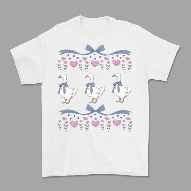 Colorful Vintage Original 1980s Blue Ribbon Goose Comfort Colors T-Shirt, Retro Goose With Hearts Tshirt, Funny Retro...