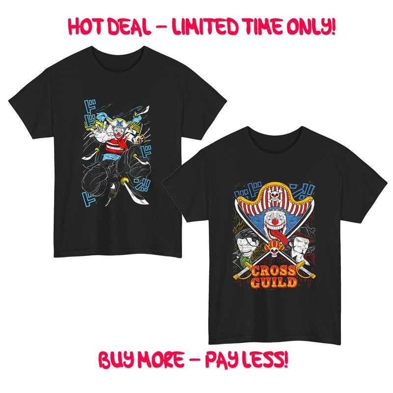 Combo 2 Pieces Buggy Anime Unisex T-Shirt Tee ALL SIZES Hoodie, Sweatshirt | HypeDripTees.com