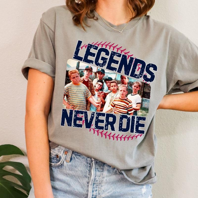 Comfort Colors 1990s Sandlot Legends Never Die Squad Crew Shirt Best Price Hoodie, Sweatshirt | HypeDripTees.com